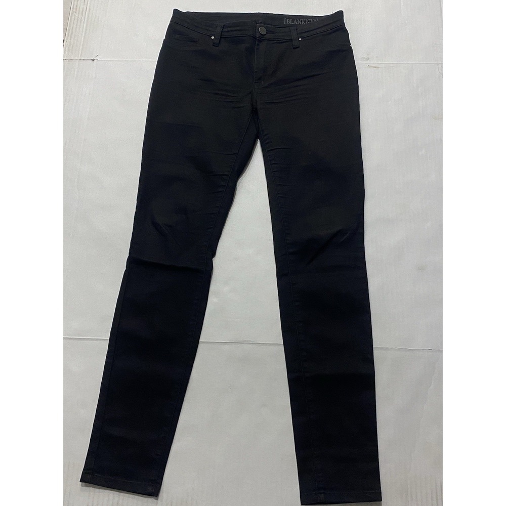 Blank NYC Black Denim Jeans. Straight Skinny Size 29.